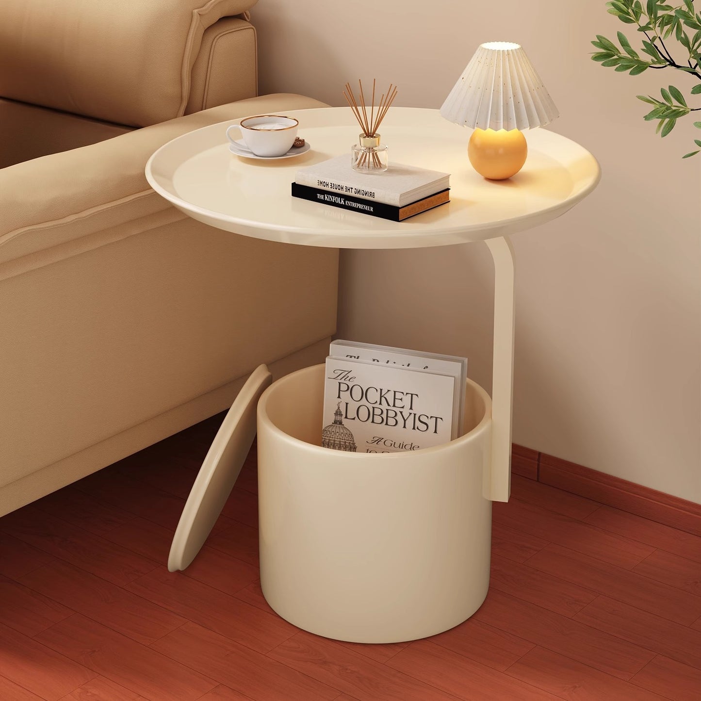 Large Cream White Metal Vase 52cm Modern Floor Decor Minimalist